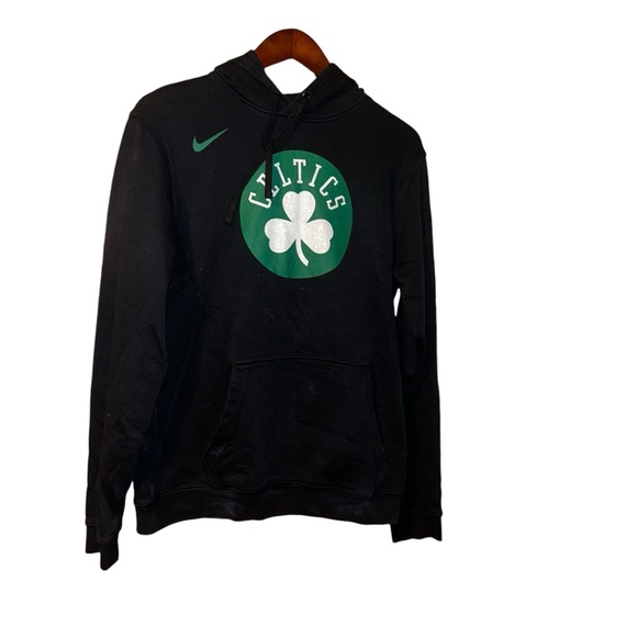 Men Nike Nba Boston Celtics black Hoody hoodie Medium M - Picture 1 of 4